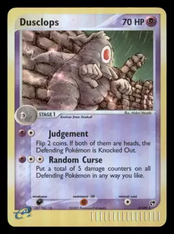 Moderately Played Dusclops 4/100 Reverse Holo EX Sandstorm Rare - Image 1
