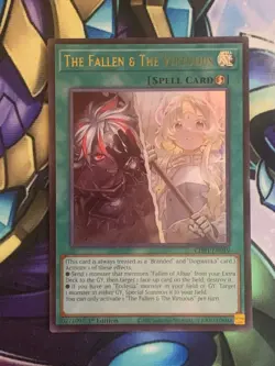 Yu-Gi-Oh! The Fallen & the Virtuous Ultra Rare 1st Edition CH01-EN019 Nm - Image 1
