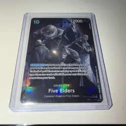 Five Elders Alternate Art OP13-082 Carrying on His Will Super Rare Foil - Image 3