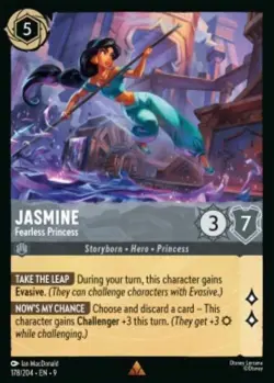 Jasmine-Fearless Princess 178/204 Fabled COLD FOIL Disney Lorcana - Image 1