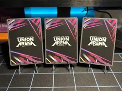 Union Arena TCG English UE15BT Evangelion Super Rare SR LOT Of 3 - Image 2