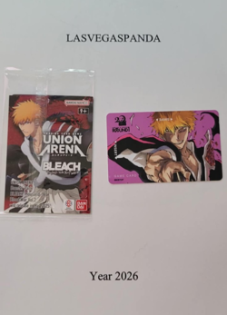 Round 1 x Bleach Game Card and Ichigo Kurosaki Union Arena Sealed Promo Card - Image 2