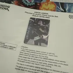 Union Arena Solo Leveling Playmat & Action Point Card Set Bandai Fest English - Image 2