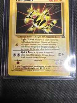 Pokemon TCG Electabuzz 02/53 WOTC Promo Movie Promo Regular Card - Image 2