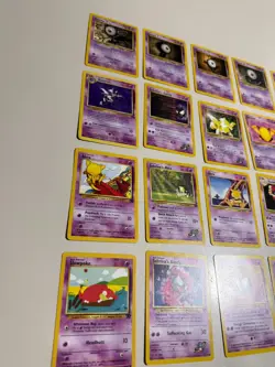 Pokemon OG 20 Card Bulk Lot NO DUPLICATES RARE WOTC Vintage Original Unown m - Image 2