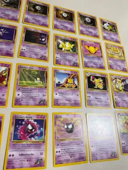Pokemon OG 20 Card Bulk Lot NO DUPLICATES RARE WOTC Vintage Original Unown m - Image 3