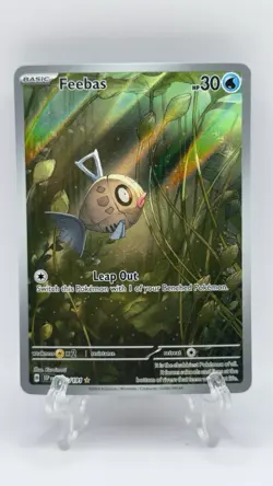 Feebas 198/191 Holo Illustration Rare Surging Sparks Pokemon Card NM - Image 1