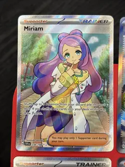 Pokemon TCG 4 Card Lot Trainer Supporter Full Art Holo Waifu Iono Bianca NM - Image 2