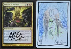 SKETCHED MtG Magic Horsley _ Dissension _ Artist Proof _ ANTHEM OF RAKDOS _1/50! - Image 1