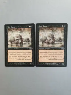Bog Raiders x2, MTG Urza's Saga (1998) Common Black Creature VNM - Image 1