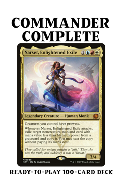 Narset, Enlightened Exile PROWESS Spells MTG Custom Commander Deck - Image 1