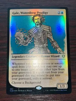 1x FOIL SHOWCASE GALE WATERDEEP PRODIGY - Commander - MTG - Magic the Gathering - Image 1