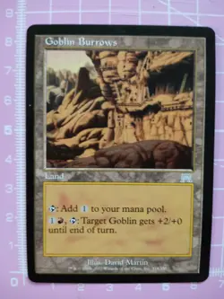 Magic MTG - GOBLIN BURROWS - Land (Colourless Mana) - Onslaught - M/NM - Image 1