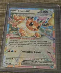 Eevee ex 075/131 NM+ Double Rare - Prismatic Evolutions - Pokemon TCG 2025 - Image 1