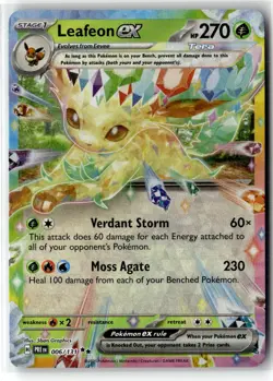 Leafeon ex ⭐ 006/131 Holo Double Rare Prismatic Evolutions 2025 Pokemon NM - Image 1
