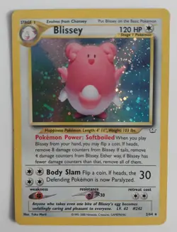 Pokemon TCG Blissey Neo Revelation Holo Card 2/64 - Image 1