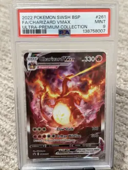 2022 Pokemon SWSH BSP FA/ Charizard VMAX Ultra Premium Collection #261 PSA 9 - Image 1