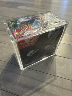 New Sealed Pokemon Mega Evolution Phantasmal Flames Booster Box w Acrylic Case - Image 2