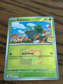 Pokemon Bulbasaur 001/132 Pokemon Day 2026 Promo Reverse Holo Mega Evolutions NM - Image 1