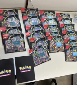 Pokemon Mega Evolutions And Phantasmal Flames 3 Pack Blisters Lot Of 21 - Image 1