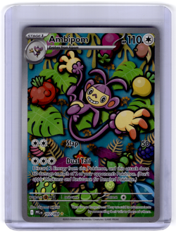 2025 Pokemon Phantasmal Flames Ambipom Illustration Rare #107/094 - Image 1
