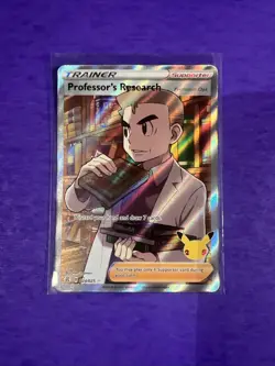 Pokemon TCG Professor's Research Full Art Celebrations 024/025 Holo Ultra Rare - Image 2