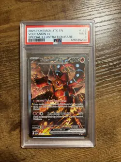 2025 Pokemon Journey Together Volcanion 182/159 Special Illustration Rare PSA 9 - Image 1