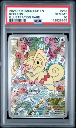 Pokemon Surging Sparks Illustration Rare Kecleon Holo #213 PSA 10 Gem Mint 💎 - Image 1