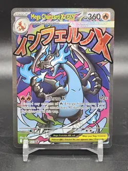 2025 Pokemon Mega Evolution Black Star Promos Mega Charizard X ex #023 - Image 1