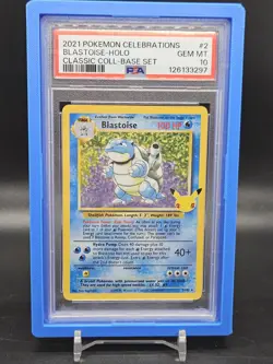 Blastoise Holo PSA 10 Pokemon Celebrations Classic Collection 2/102 w/Case - Image 1