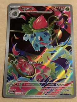 Ivysaur Illustration Rare 134/132 Near Mint Mega Evolution Pokemon TCG English - Image 1