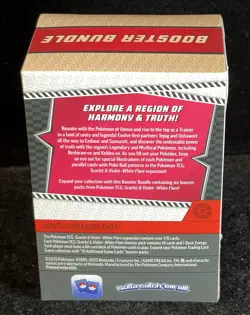 Pokemon White Flare Booster Bundle Sealed – Scarlet & Violet – 6 Pack Box - Image 2