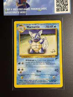Pokemon TCG Wartortle [W Stamped] 063/130 Wotc Promo Regular Vintage - Image 2