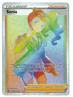 Pokemon Sonia (Secret) 203/192 SWSH02: Rebel Clash - Image 1