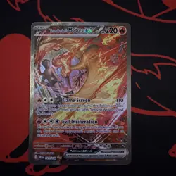 Pokemon TCG - Team Rockets - Moltres EX SIR - Destined Rivals 229/182 NM - Image 1