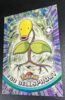 Bellsprout #69 Pokemon 1999 Topps TV Animation Edition Series 1 Blue Logo - Image 1