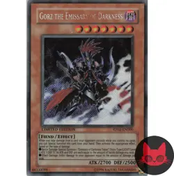 Yugioh Gorz the Emissary of Darkness RP02-EN000 Secret Rare Limited Edition LP - Image 1