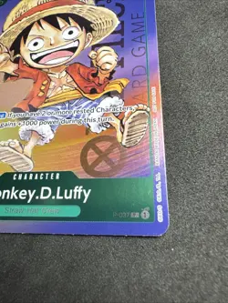 One Piece Monkey D. Luffy P-037 1st Anniversary Tournament Promo Holo 037 - Image 4