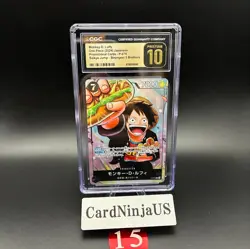 CGC PRISTINE 10 MONKEY D. LUFFY #P-075 SAIKYO JUMP PROMO 2024 ONE PIECE JPN 15 - Image 1