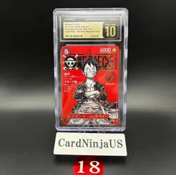 CGC PRISTINE 10 Luffy ST21-014 One Piece Magazine Weekly Shonen Jump Promo TCG - Image 1