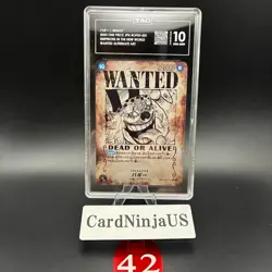 TAG GEM MINT 10 (980) Buggy OP09-051 (SP Full Art) Rare Emperors ONE PIECE 42 - Image 1