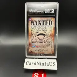 TAG GEM MINT 10 (978) Monkey D. Luffy (SP Alt Art) OP05-119 SEC - ONE PIECE 81 - Image 1