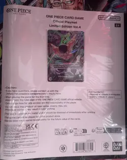 One Piece English Official Playmat Limited Edition Vol. 4 w/ Zoro Promo - SEALED - Image 2