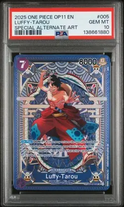 Luffy-Tarou ST18-005 - One Piece A Fist of Divine Speed SP Alt Art - PSA 10 - Image 1