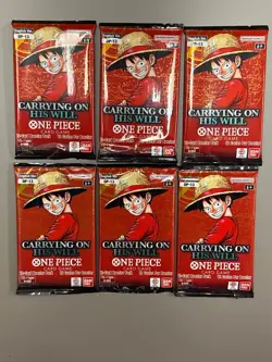 One Piece TCG OP-13 Carrying On His Will Booster Packs-a [Lot Of 6] - Image 4