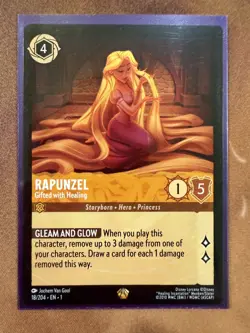 Rapunzel GIFTED WITH HEALING 18/204 Lorcana The First Chapter Disney NM - Image 1