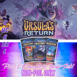 Disney Lorcana Ursula's Return C/UC/R/SR/L Non-Foil Only - Pick & Complete! - Image 1