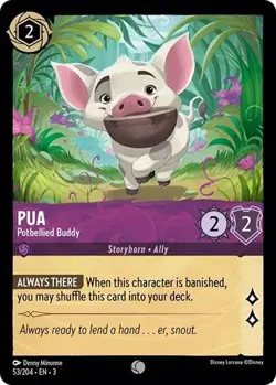 Pua - Potbellied Buddy 53/204 Into the Inklands Non-Foil Disney Lorcana - Image 1