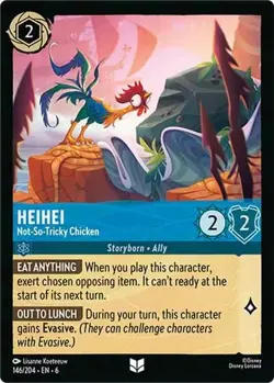 HeiHei - Not-So-Tricky Chicken 146/204 Azurite Sea Non-Foil Disney Lorcana - Image 1