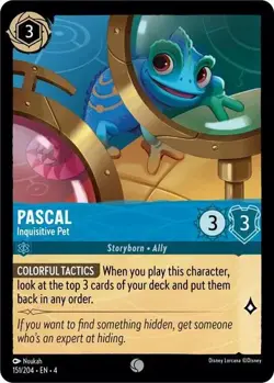 Pascal - Inquisitive Pet 151/204 Ursula's Return Non-Foil Disney Lorcana - Image 1